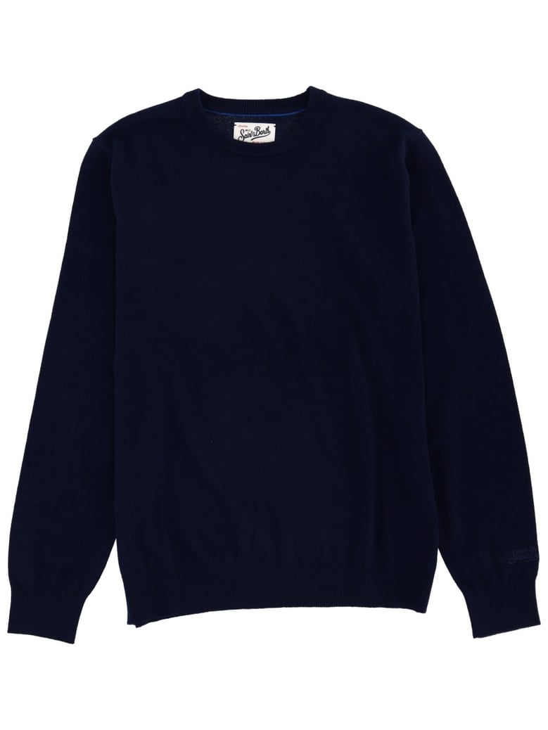 wool sweater in blue by Selfnex