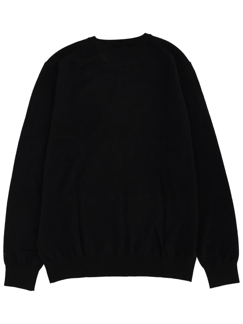 wool sweater in black by Selfnex