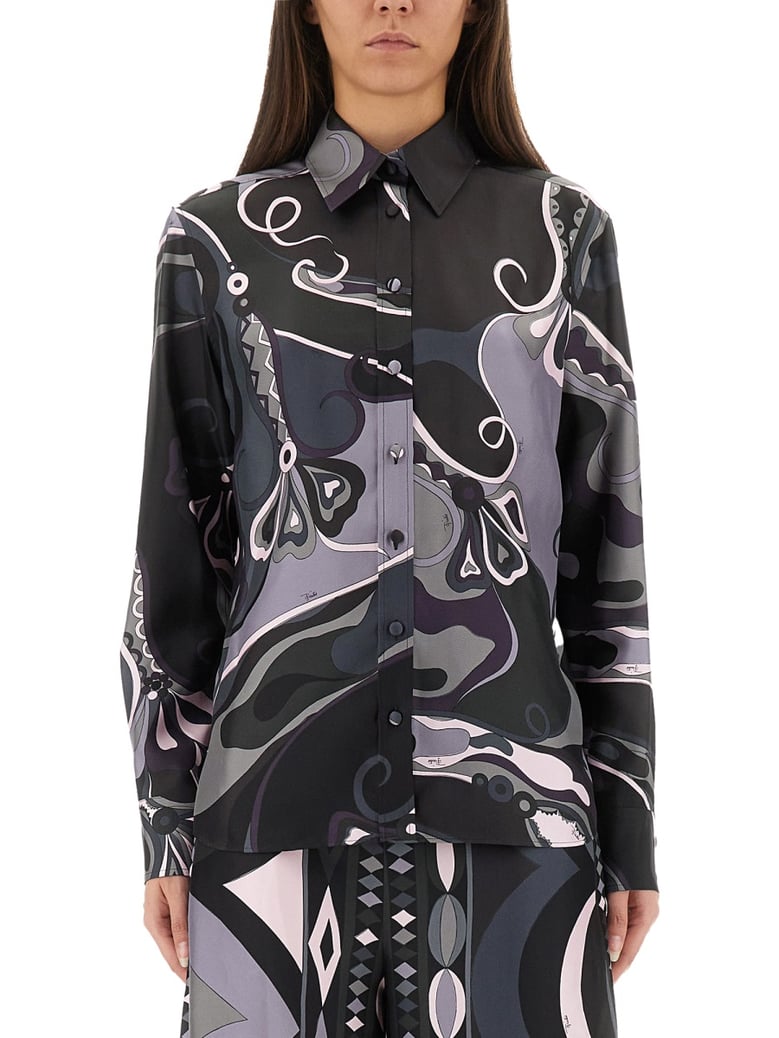 orchid print shirt by Selfnex