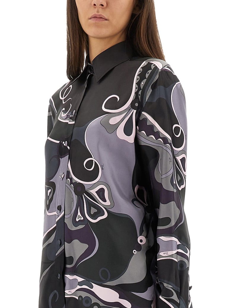 orchid print shirt by Selfnex