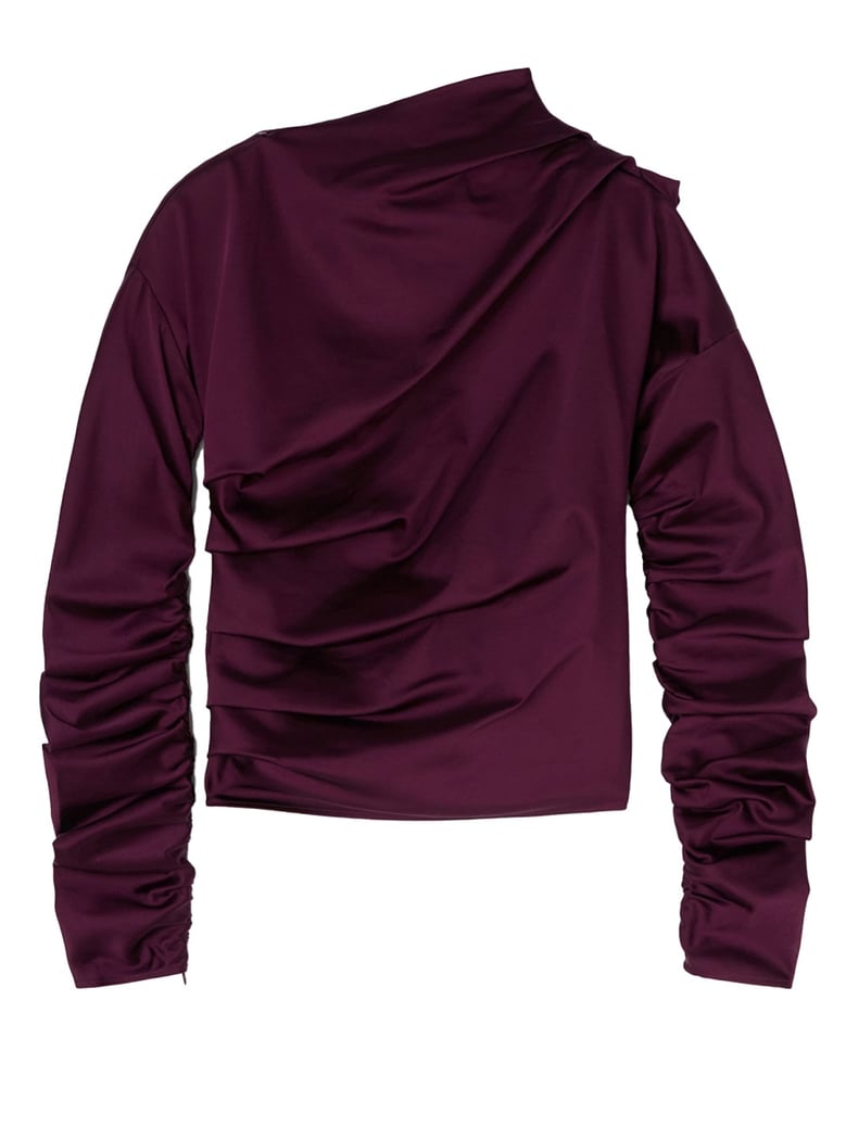 arriculated top in bordeaux by Selfnex