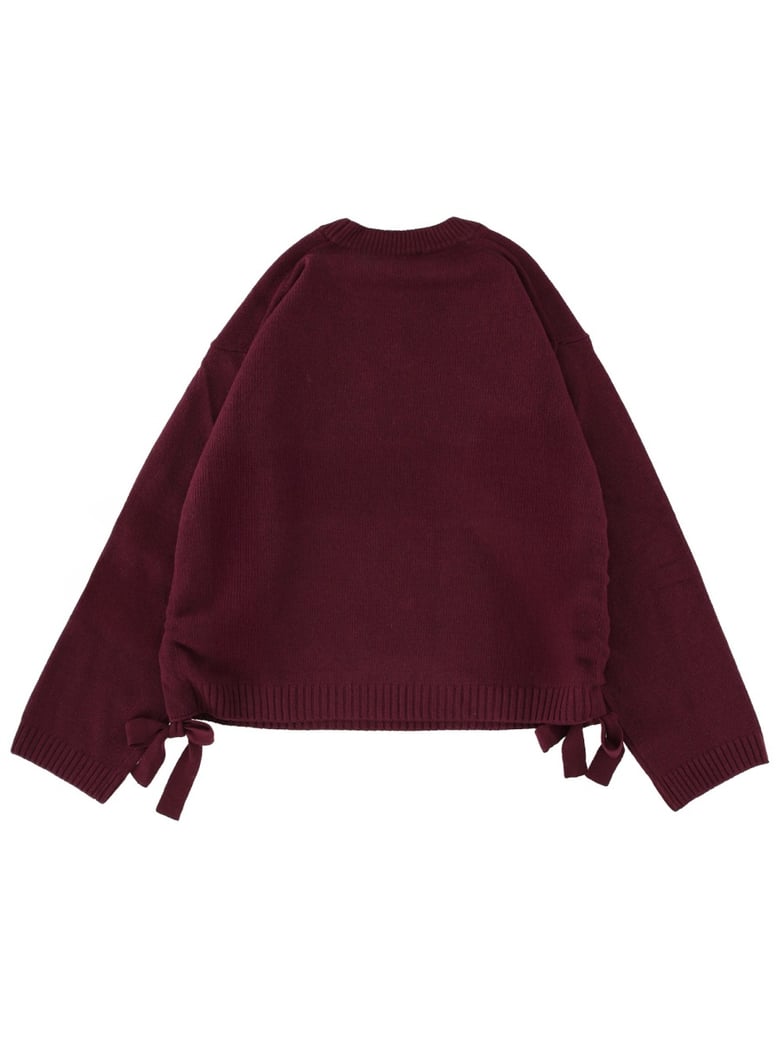 bordeaux wool sweater by Selfnex