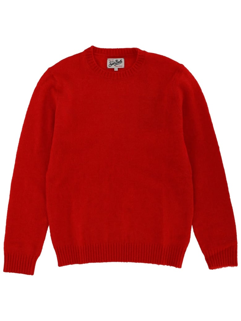wool sweater in red by Selfnex