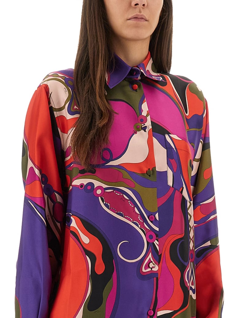 orchid print shirt by Selfnex