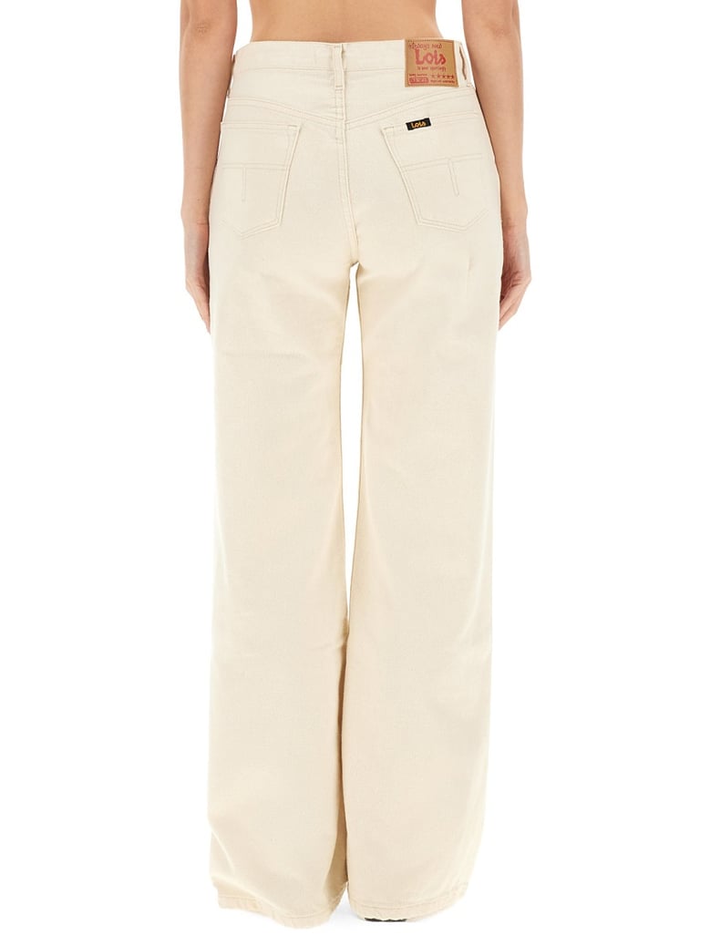 palazzo pants in blue cotton by Selfnex