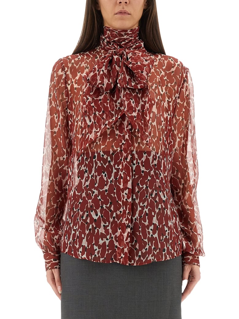printed silk shirt by Selfnex