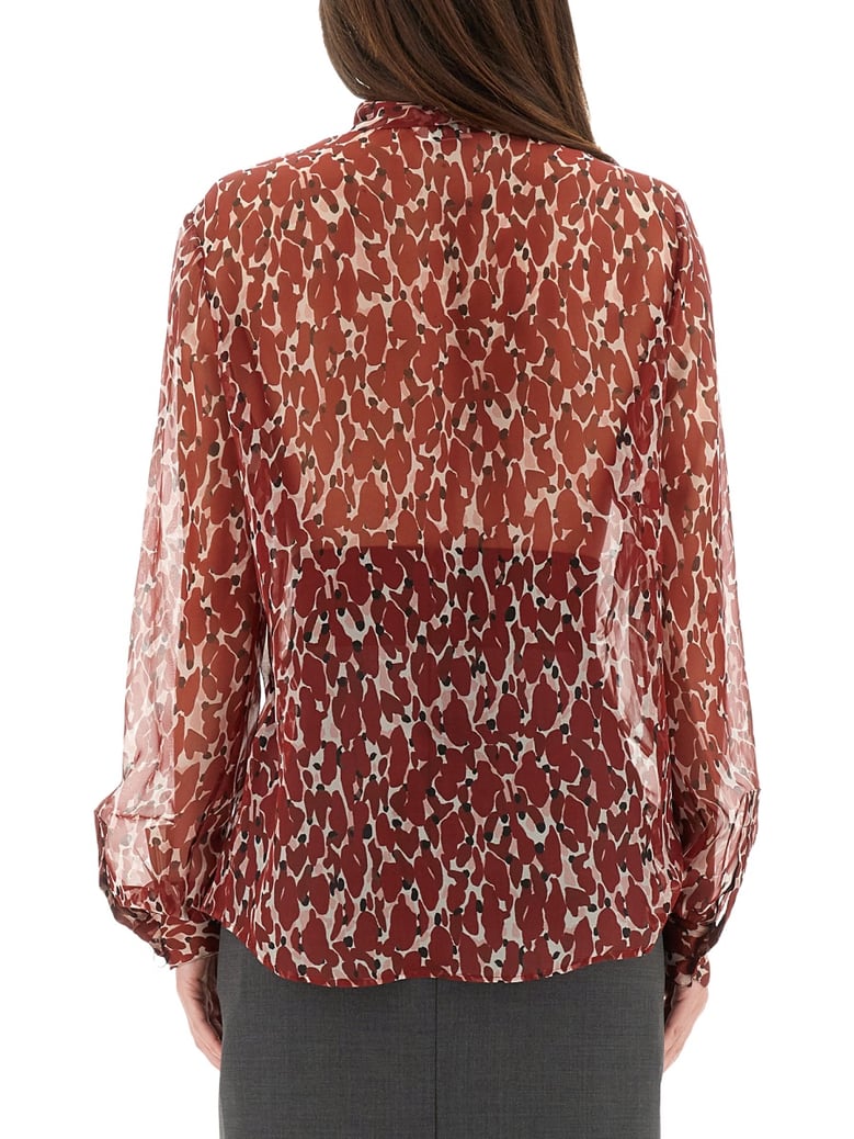 printed silk shirt by Selfnex
