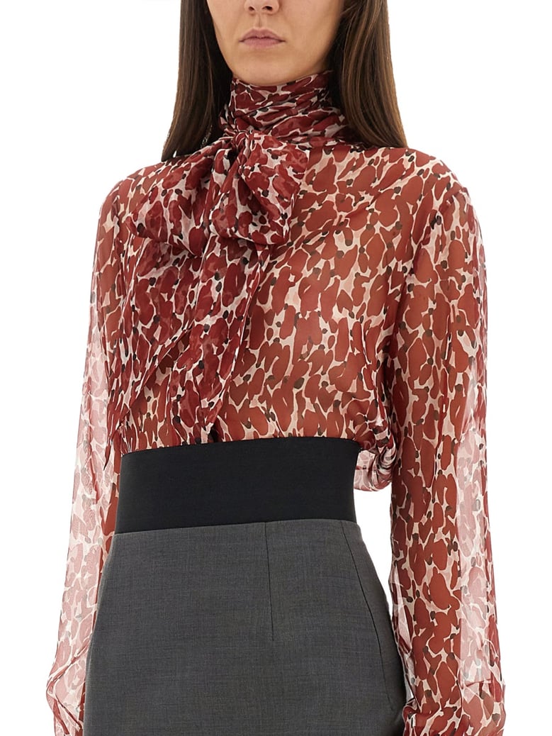 printed silk shirt by Selfnex