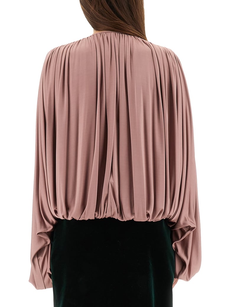 fluid knit blouse by Selfnex