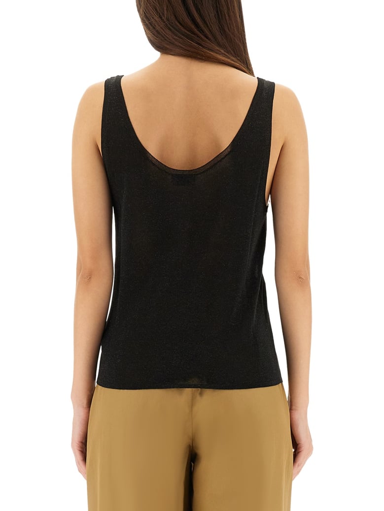 lurex knit tank top by Selfnex