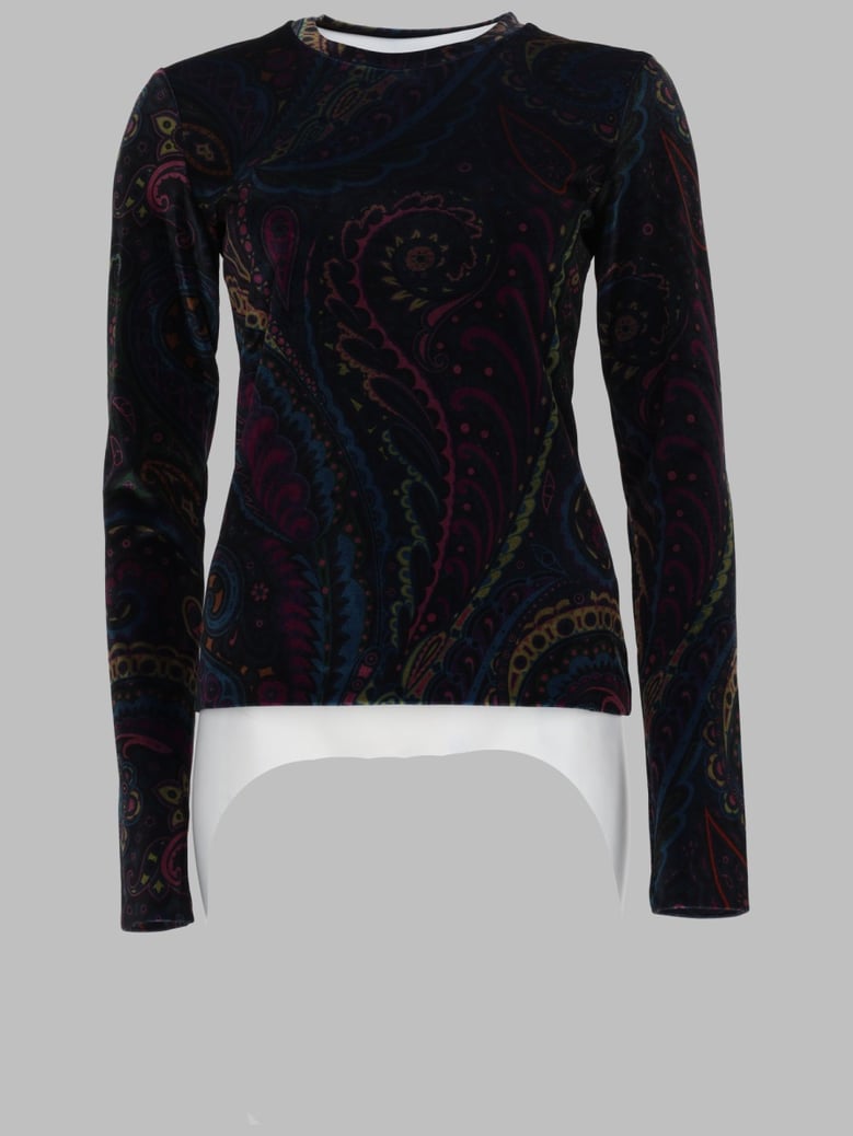 top with paisley print by Selfnex