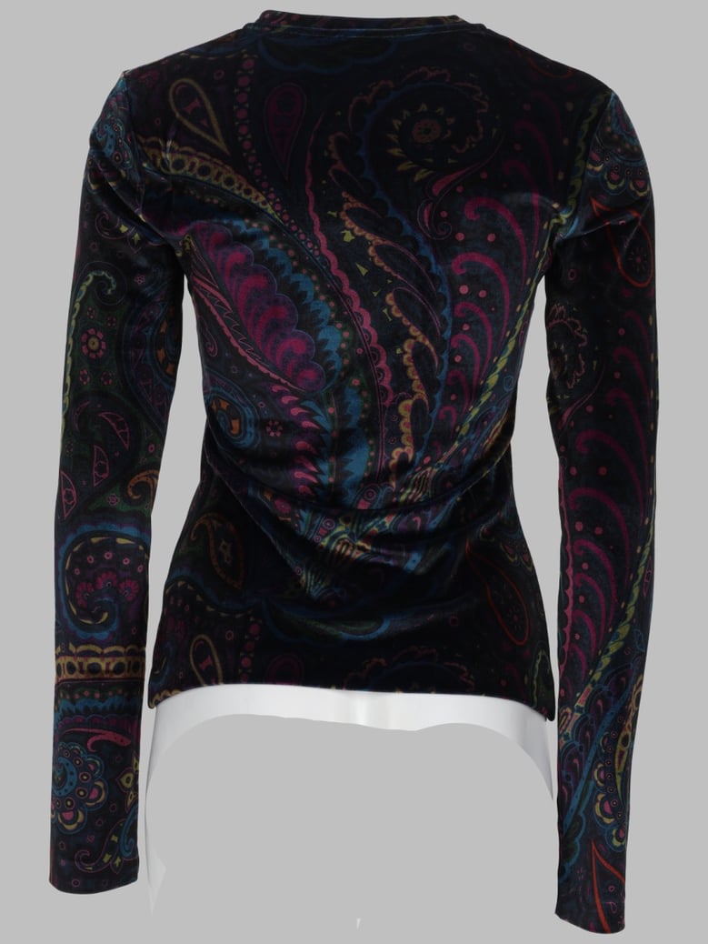 top with paisley print by Selfnex