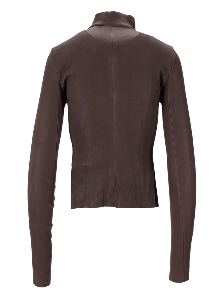 brown leather jacket by Selfnex