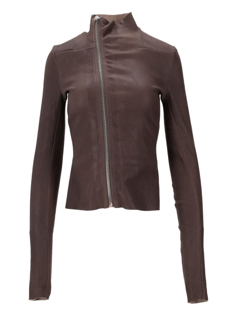 brown leather jacket by Selfnex