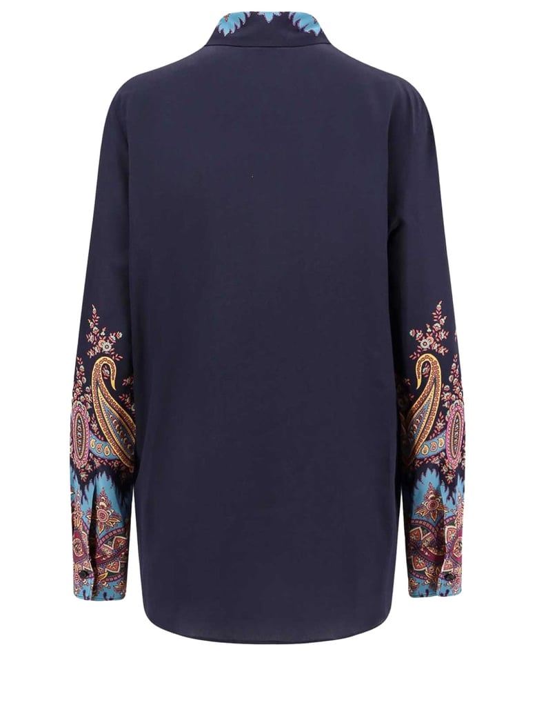 shirt with floral print, silk by Selfnex