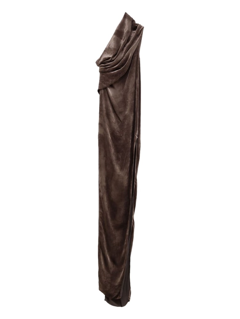 long dress with arrowhead detail by Selfnex