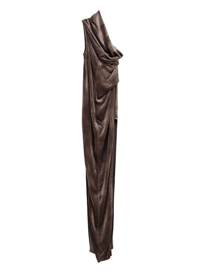 long dress with arrowhead detail by Selfnex
