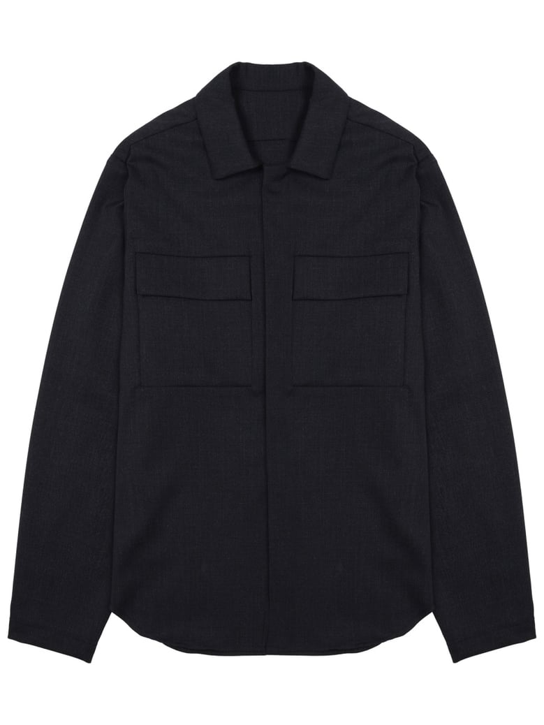 jacket freud blue wool blend by Selfnex