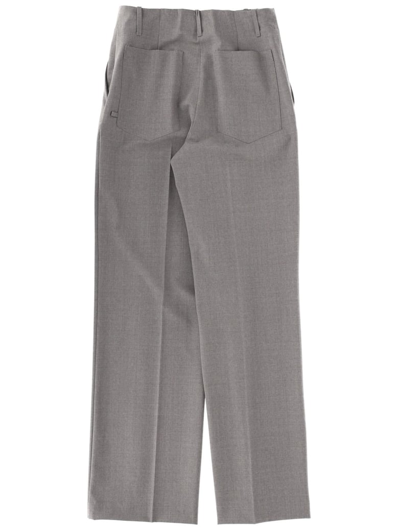 tailored straight leg pants by Selfnex