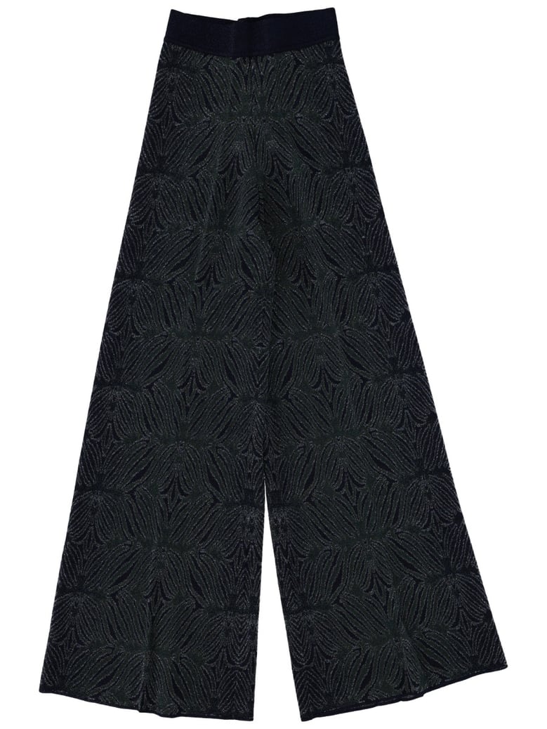 wide leg patterned pants by Selfnex