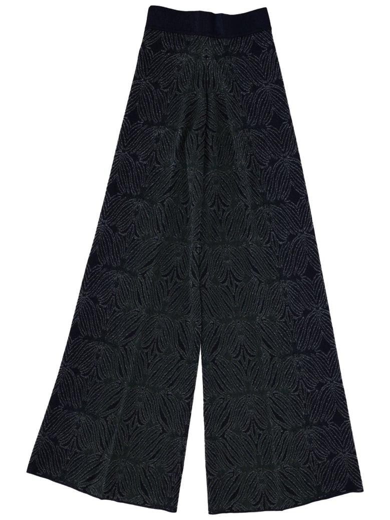 wide leg patterned pants by Selfnex