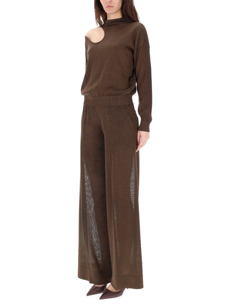tailored pants in brown by Selfnex