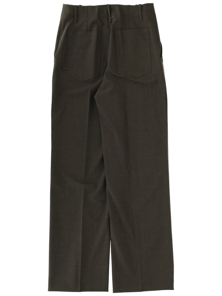 tailored pants in green by Selfnex
