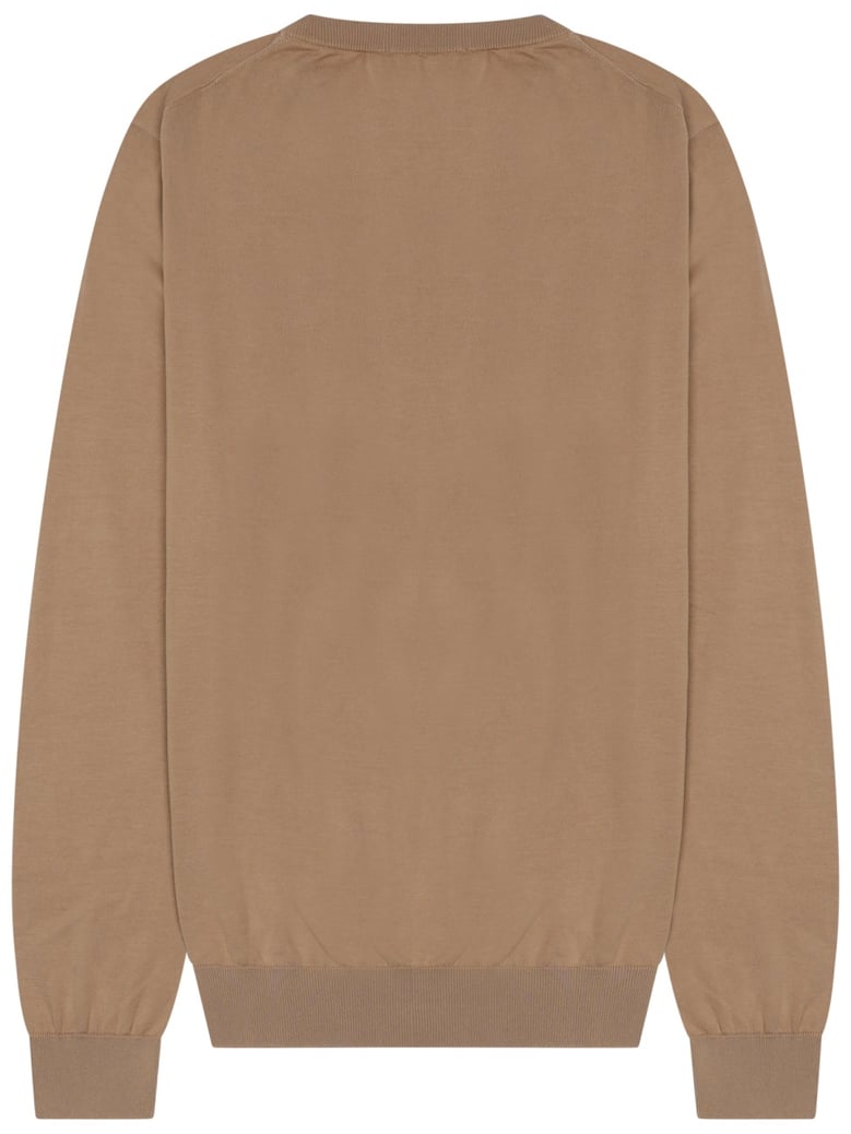 cotton sweatshirt in beige by Selfnex