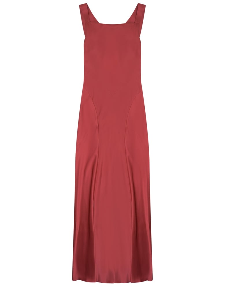 silk blend long dress by Selfnex