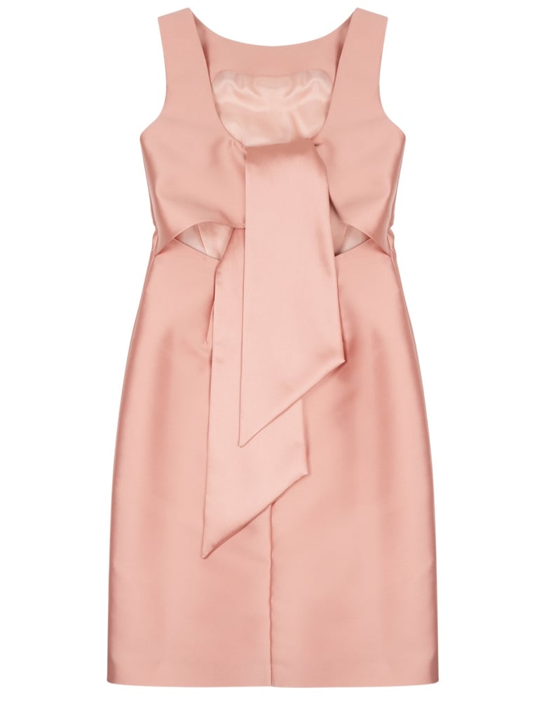 satin midi dress by Selfnex