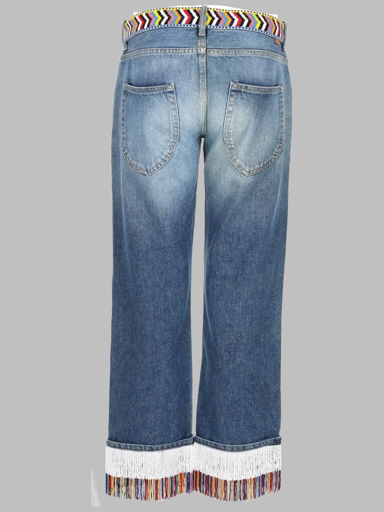 jeans with bead decoration, denim by Selfnex