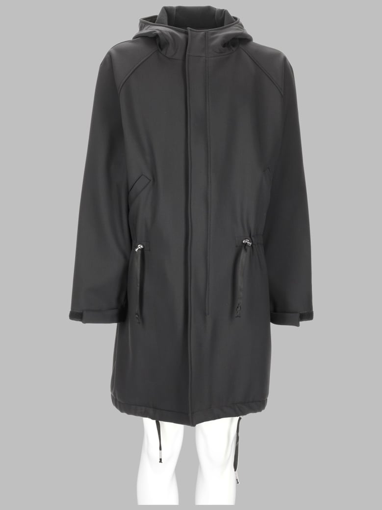 hooded drawstring jacket black by Selfnex