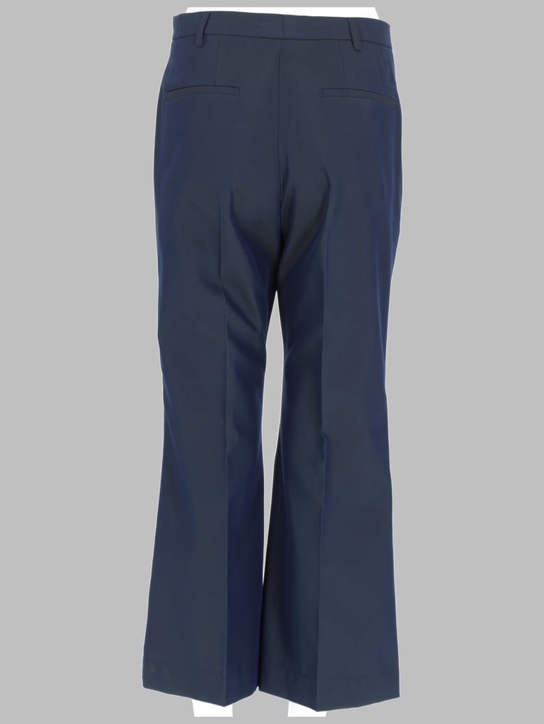 cotton-blend trousers blue by Selfnex