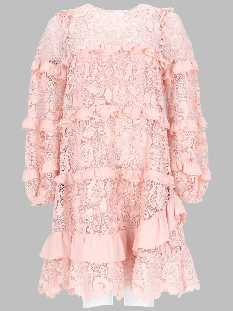 dress lace pink by Selfnex