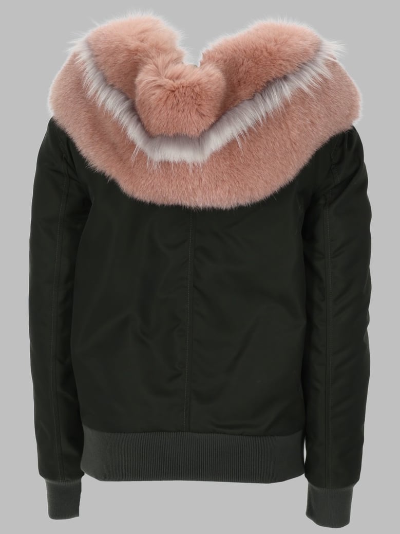 bomber jacket with hood multicolour by Selfnex