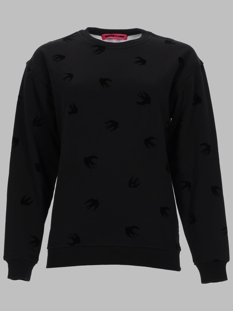 cotton sweatshirt black by Selfnex