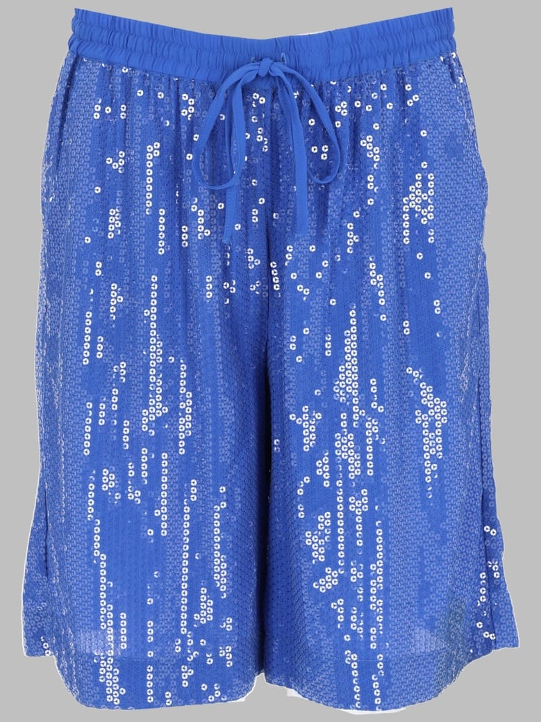 shorts sequinned blue by Selfnex