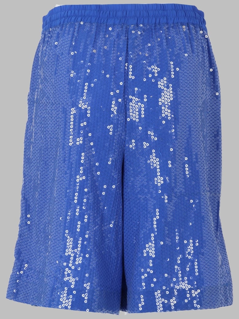 shorts sequinned blue by Selfnex