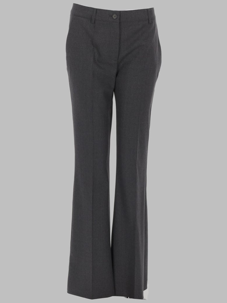 trousers in wool, charcoal by Selfnex