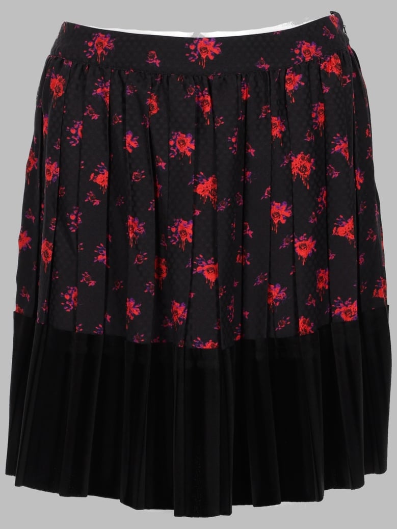 skirt in printed silk by Selfnex