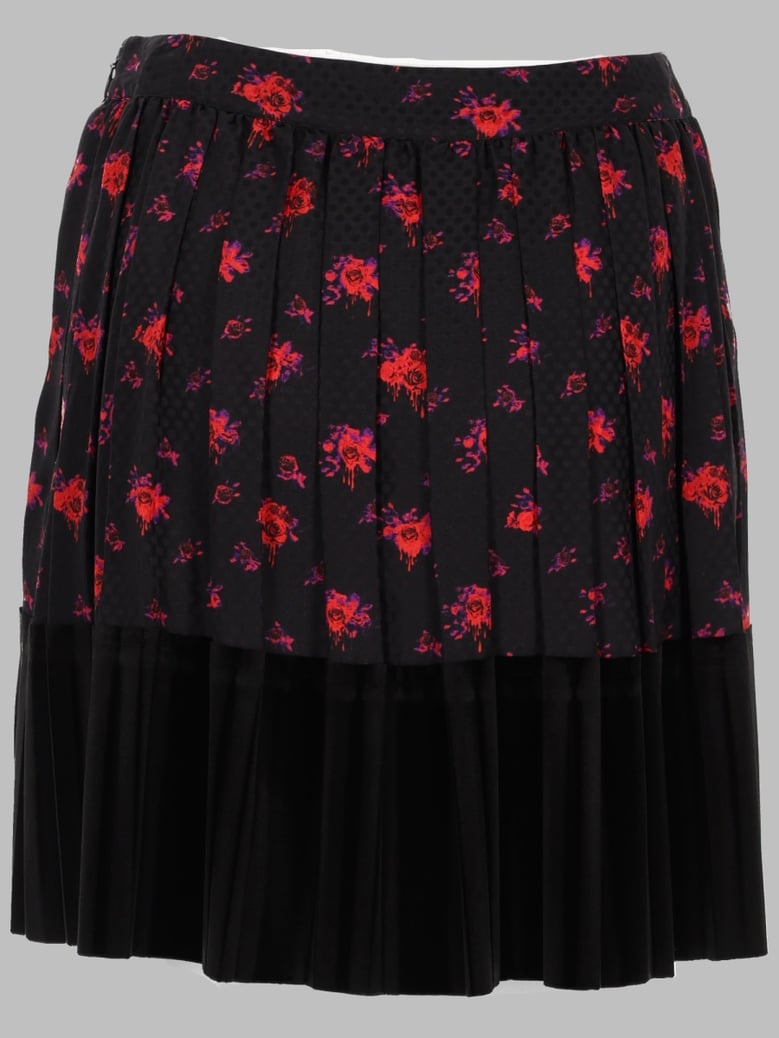 skirt in printed silk by Selfnex
