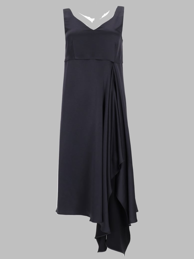 draped dress blue by Selfnex