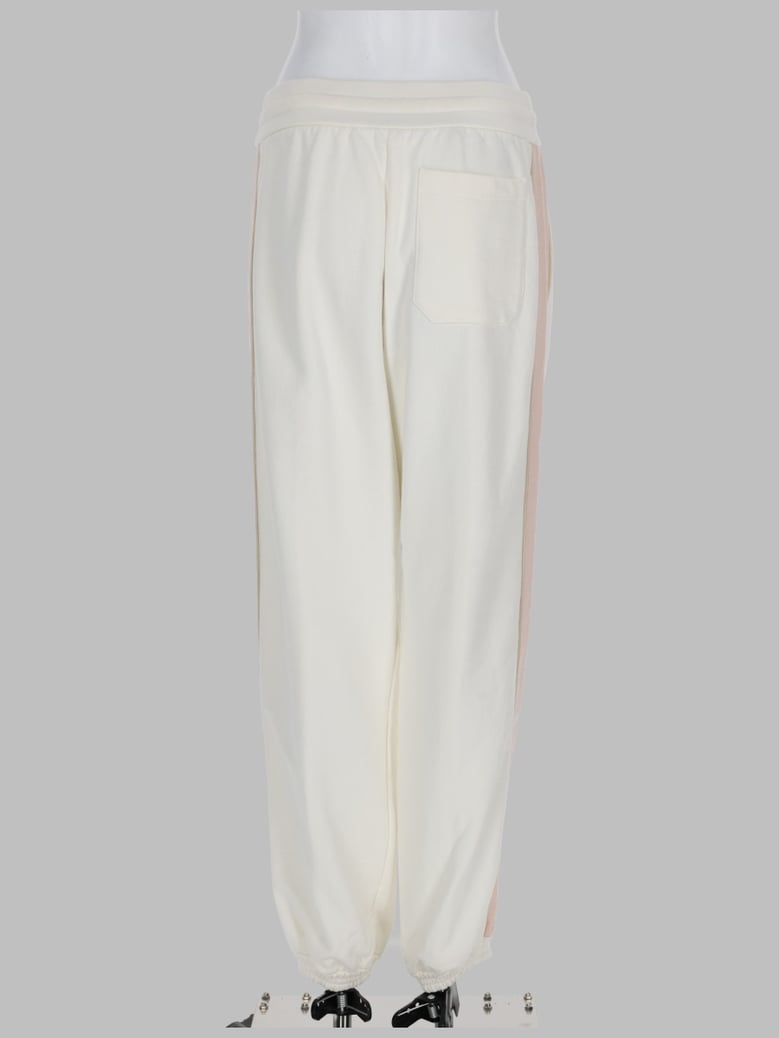 trackpants cotton jersey white by Selfnex