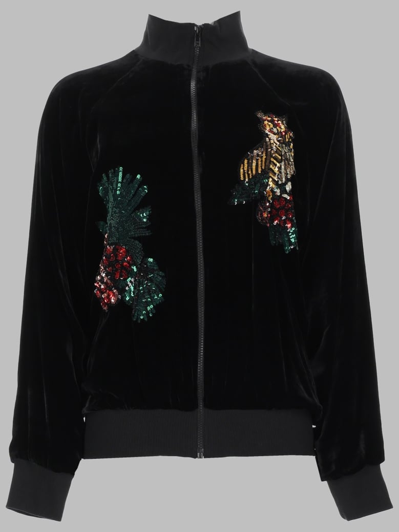 sweatshirt with sequin details — black by Selfnex