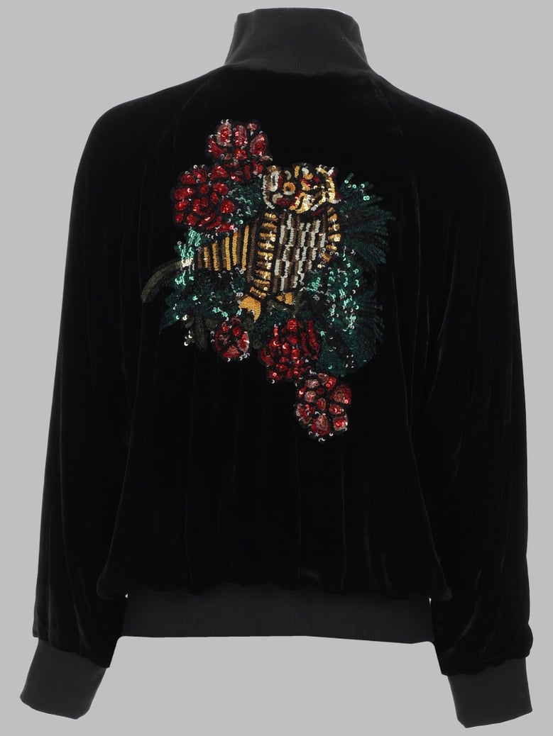 sweatshirt with sequin details — black by Selfnex