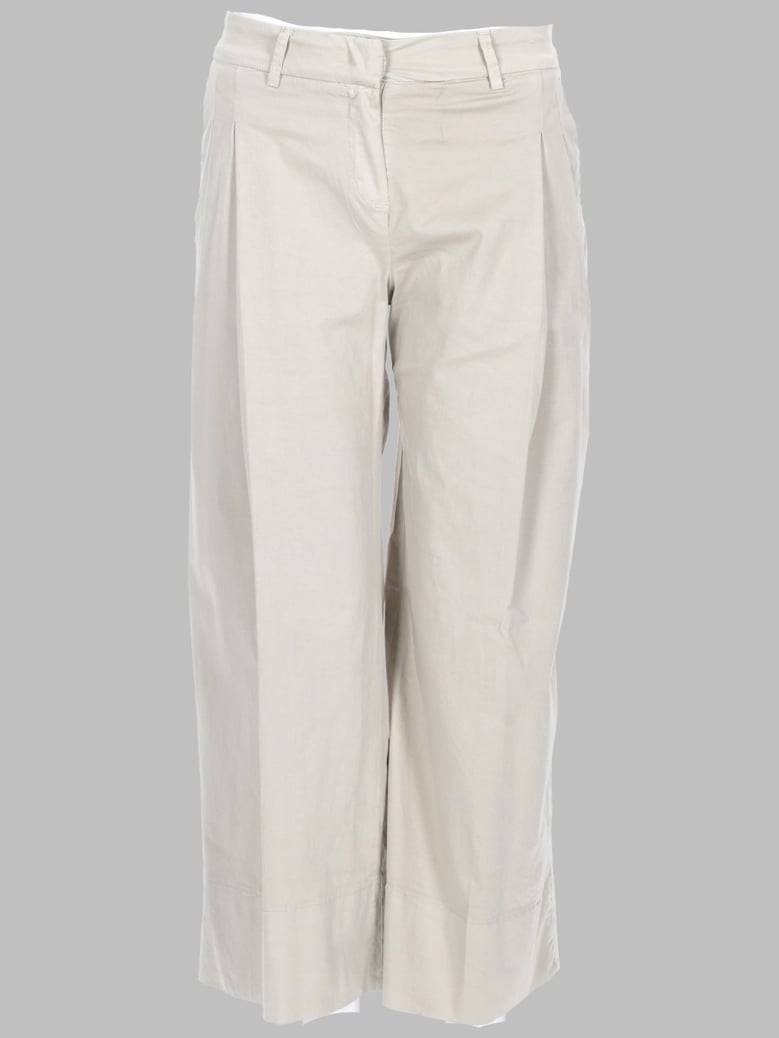 trousers in cotton white by Selfnex