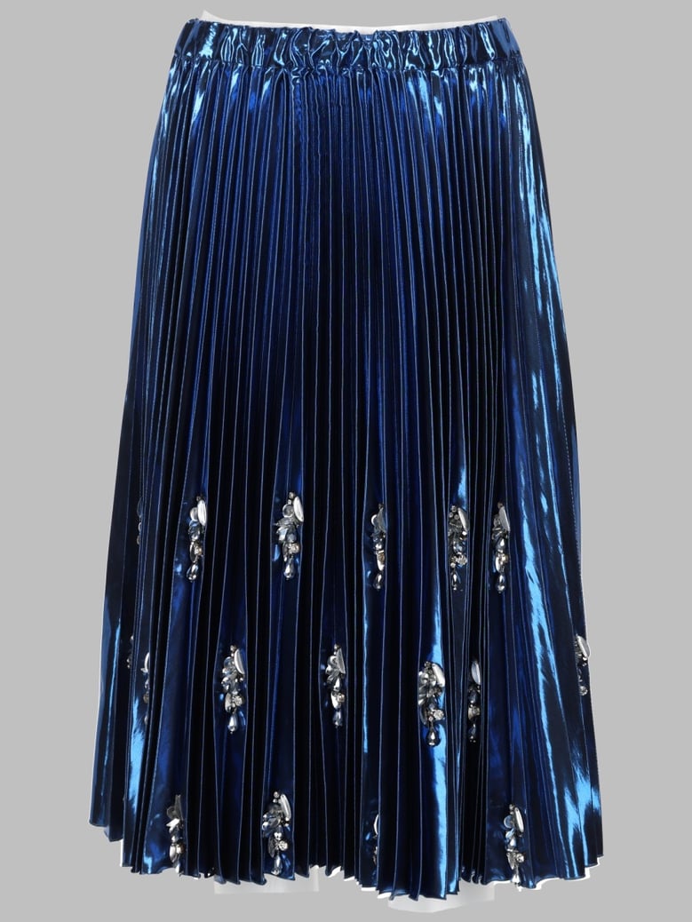 skirt with jewel details, blue by Selfnex