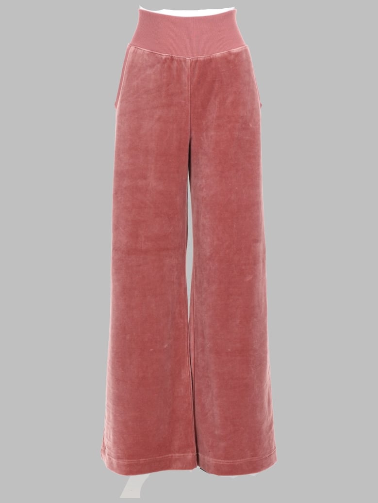 chenille trousers pink by Selfnex