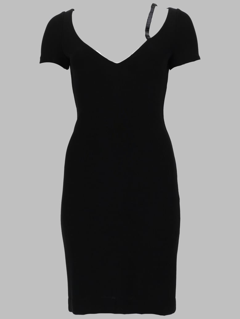 midi viscose dress black by Selfnex