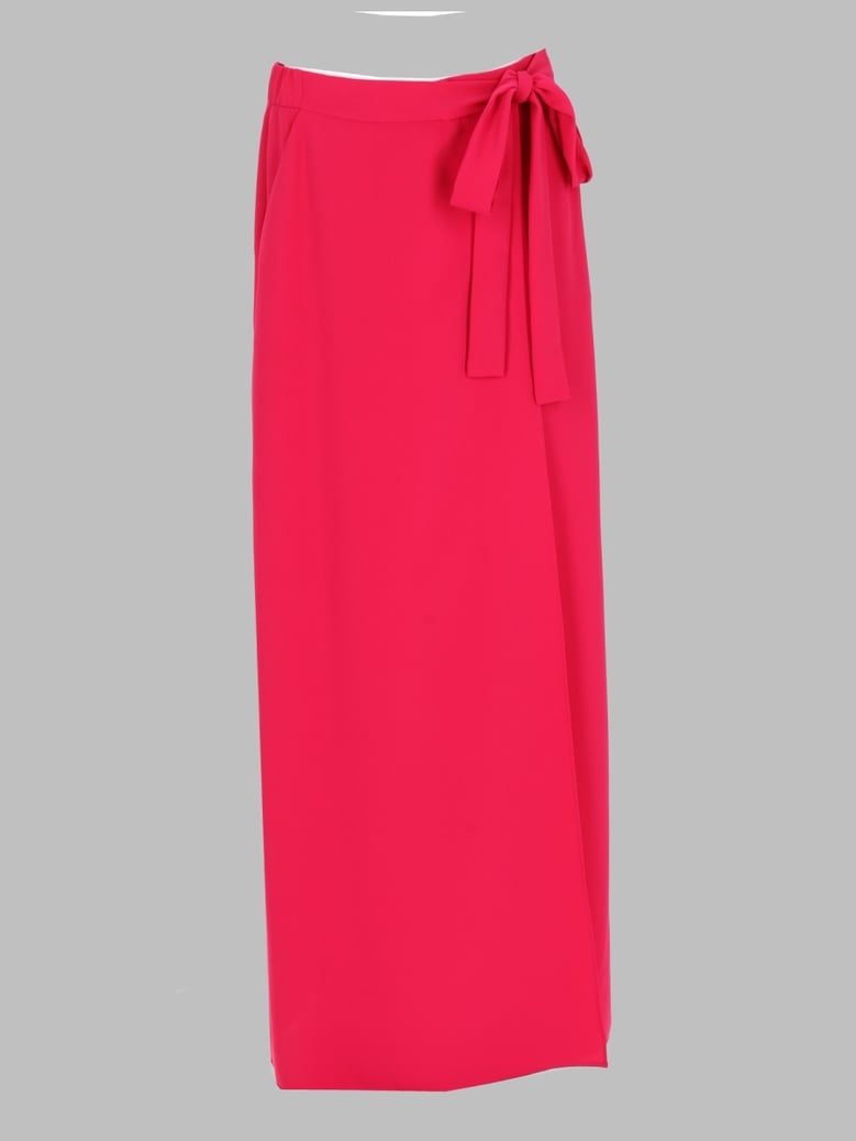 skirt with bow fuchsia by Selfnex